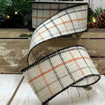 Wool Window Pane Plaid Ribbon