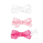 3 PK Baby Satin Bows Knotted Weeone