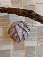 Birch Wood Artichoke Ornament
