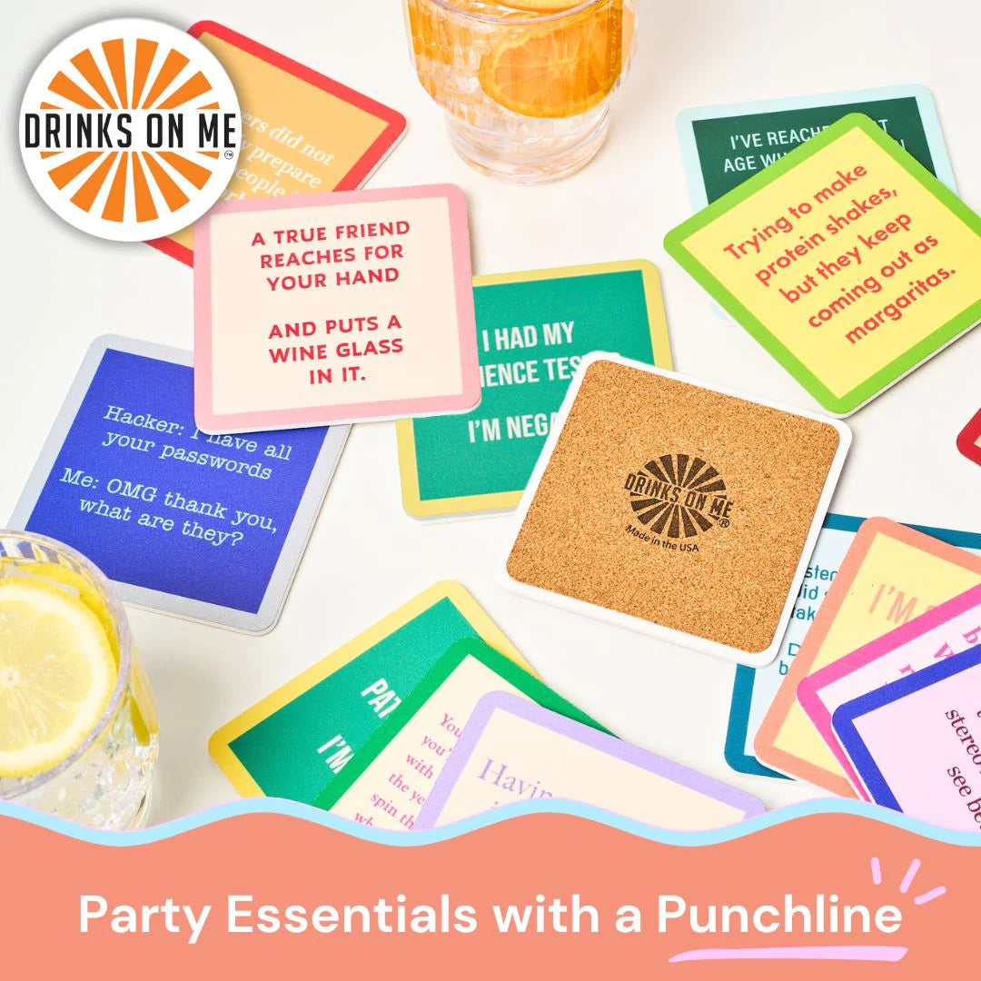 Drinks On Me Coasters