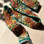 Autumn Sonata Floral Embroidered Wool Belt