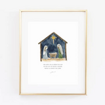 Nativity Luke 2:11 Scripture Print