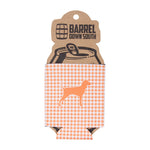 Gingham Coonhound Can Cooler
