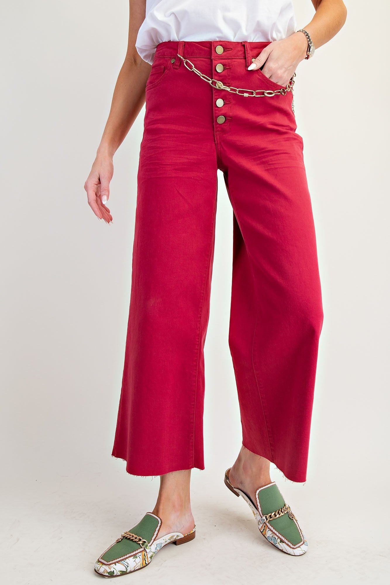 Red Velvet Bell Bottoms