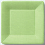 Green Square Dessert Linen Plates
