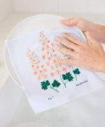 July Delphinium Dish Cloth Geometry