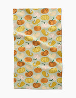 Pumpkins And Gourds Geometry Tea Towel