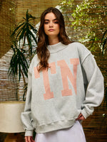 TN Embroidered Mock Neck