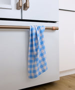 Gigi Light Blue Geometry Tea Towel