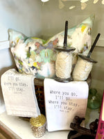 Where You Go Natural Tea Towel