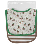 Mallard Drake Ducks Bib Set