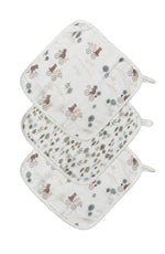 Lou Lou Bears On Bikes Washcloths