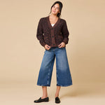 Marshmallow Leopard Crop Cardigan