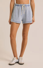 Gael Denim Short Washed Indigo