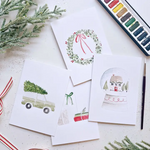 Christmas Cheer Paintable Notecards