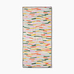 Colorful Currents Geometry Beach Towel