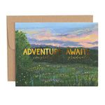 Adventure Awaits Graduation Greeting Card