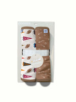 Varsity Flags Burp Cloth Set