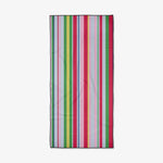Line It Up Melon Geometry Beach Towel