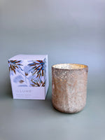 Winter White Small Boxed Crackle Glass Candle