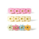 Flowers Satin Hair Clips