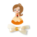 Doll's Yellow Dress & Bow Hair Clips