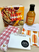 Hot Dogs of Summer Geometry Tea Towel