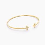 Cross Flexi Cuff Bracelet