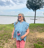 Ivy Jane Blocked In Blue Top