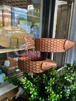 Fish Planter Copper Yard Stake Small