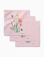 August Poppy Dish Cloth Geometry