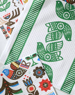 Festive Folk Dish Cloth Geometry