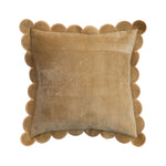 Scalloped Velvet Pillow