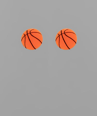 Sport Ball Glitter Stud Earring