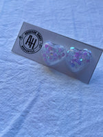 Sparkle Heart Studs