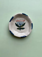 Hand-Painted Stoneware Dish