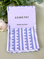 Fresh Linen Geometry Tea Towel