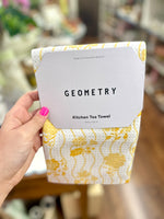 Spring Wave Geometry Tea Towel