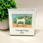 2025 Vintage Dogs Desk Calendar