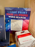 Large Print Stars + Stripes Word Search