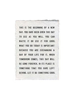 This Is The Beginning Paper Print