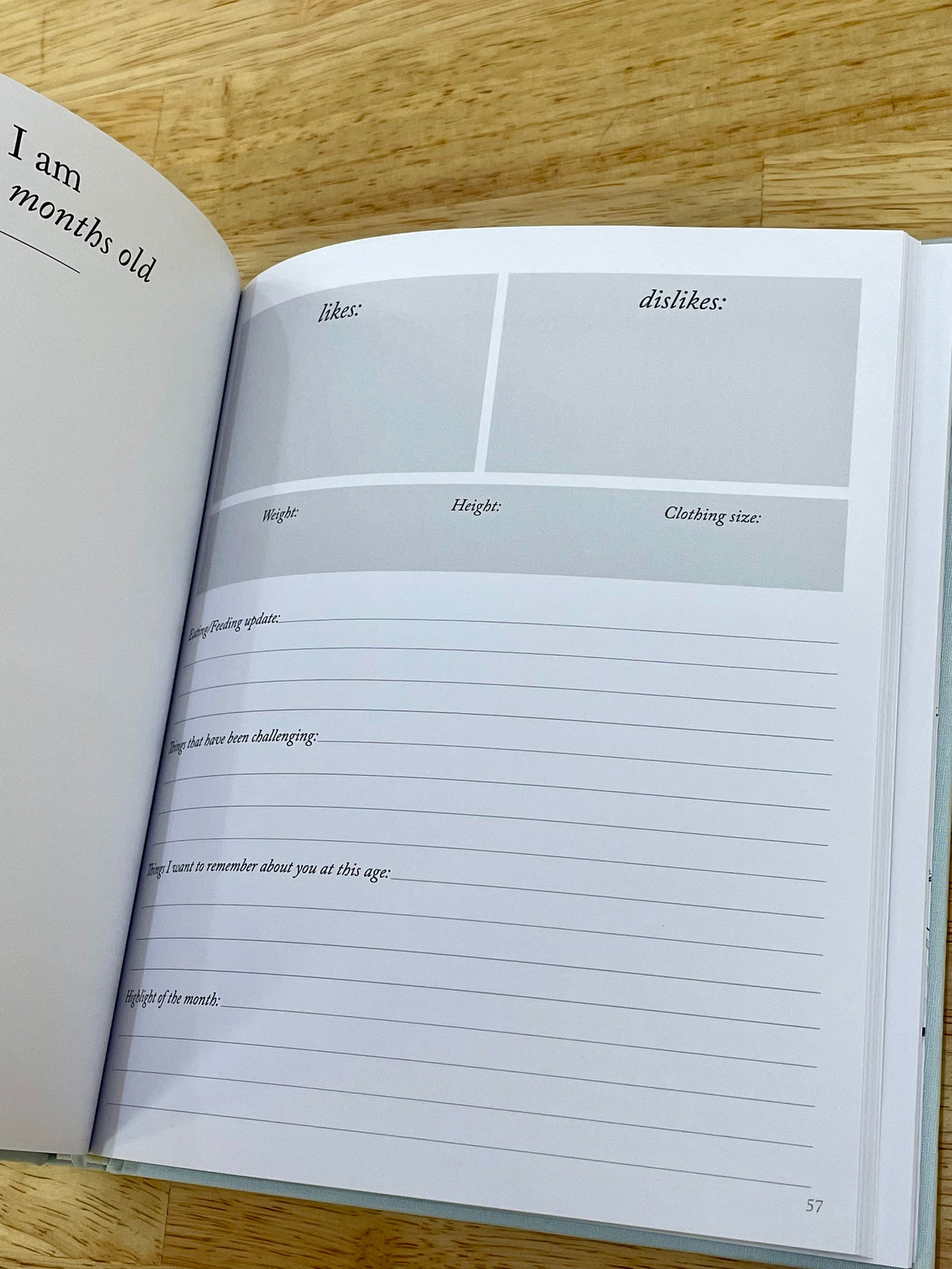 Baby's First Year Sky Blue Memory Book & Photo Album