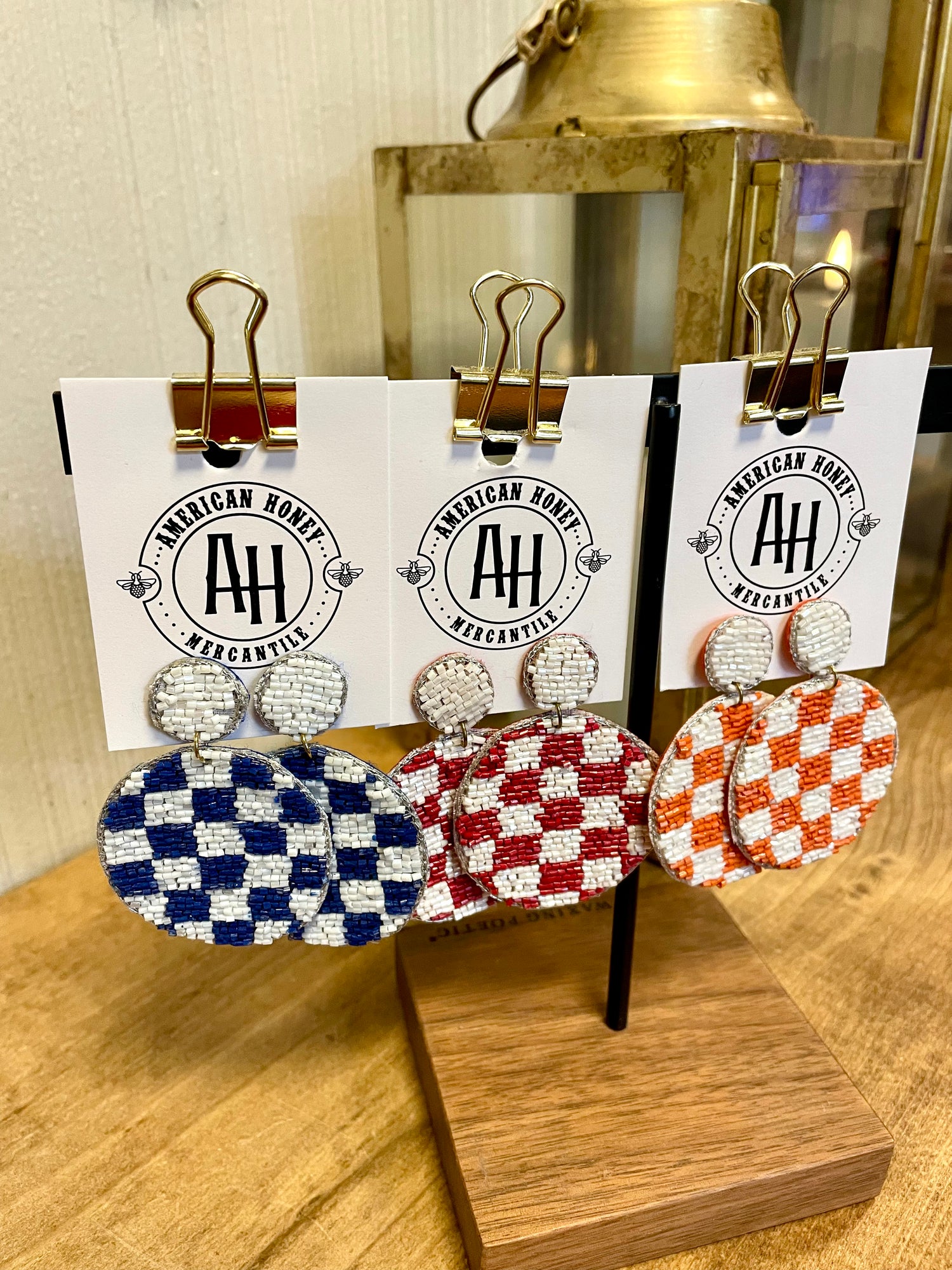 Gameday Checkerboard Earrings