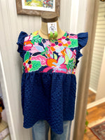 Sunny Skies Top Navy