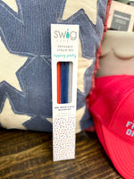 Swig Red, White & Blue Straw Set