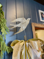 Swallow Tree Topper Antique Silver