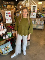 Olive Edge Sweater