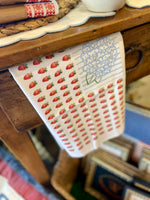 Floral Flag Tea Towel