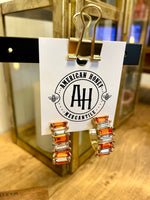 Baguette Glass Hoops