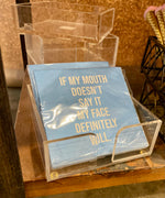 Cocktail Napkin Straight Acrylic Caddy